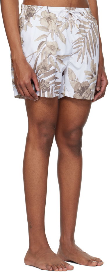 Badetøj BOSS BOSS Seasonal Print Swim Shorts Hvid | 50508844, 1