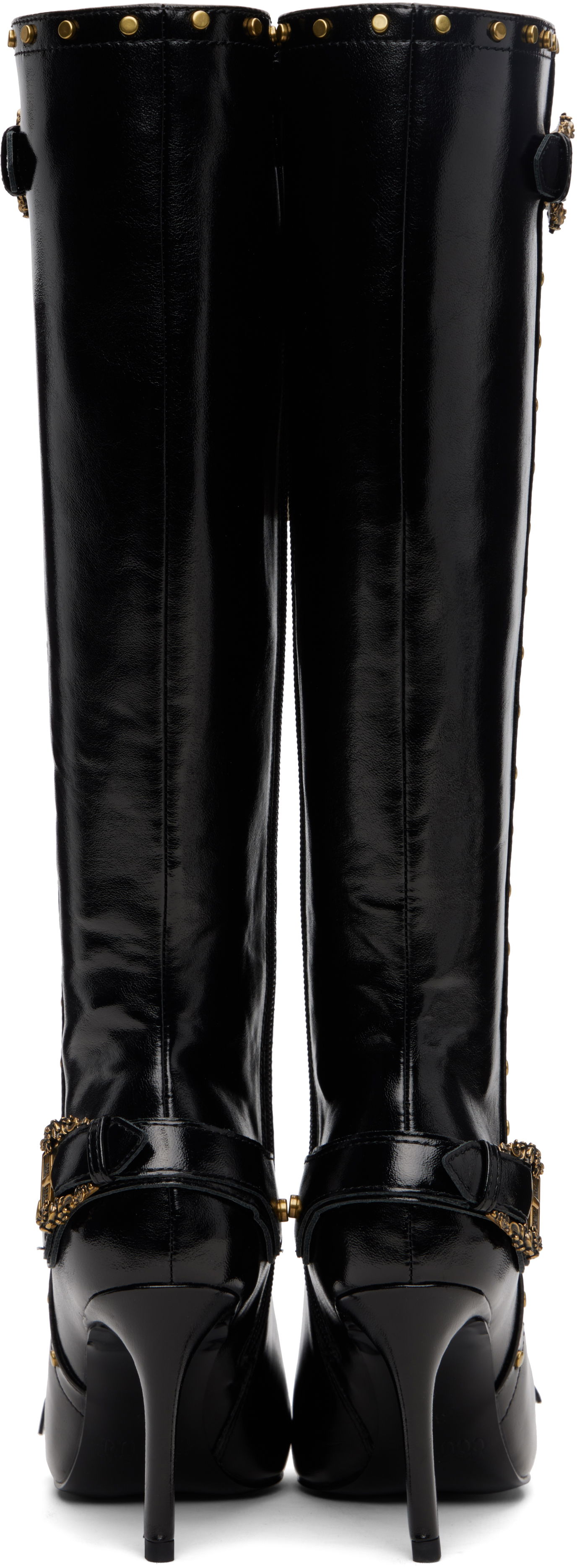 Sneakers og sko Versace Versace Jeans Couture Couture1 Scarlett Knee-High Boots Sort | E79VA3S58_EZSC35, 1