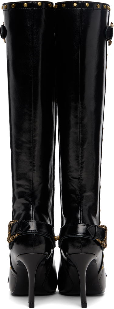 Sneakers og sko Versace Versace Jeans Couture Couture1 Scarlett Knee-High Boots Sort | E79VA3S58_EZSC35, 1