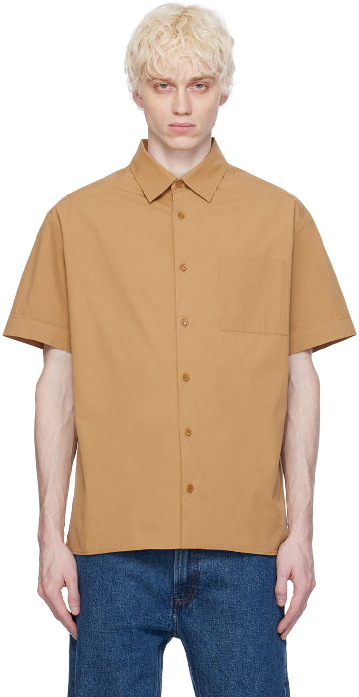 Skjorte A.P.C. Ross Shirt Beige | COGWI-H12541