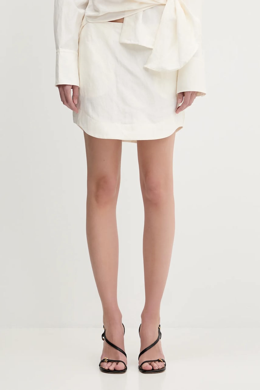 Nederdel JW Anderson JW Anderson Curved Hem Mini Skirt Hvid | SK0185.PG1690.002, 0