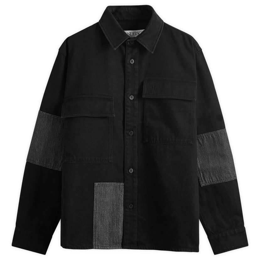 Jakke JW Anderson Patchwork Overshirt Sort | DS0008-PG1594-999