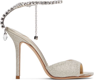 Skopleje Jimmy Choo Jimmy Choo Saeda 100 Heeled Sandals Metalisk | SAEDA SANDAL 100, 0
