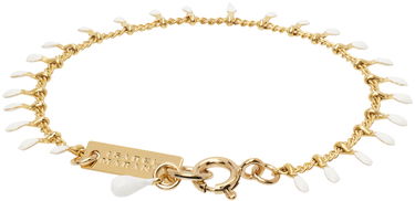 Armbånd ISABEL MARANT Gold Chain Bracelet With White Charms Hvid | BR0003FA-A3B01B, 1