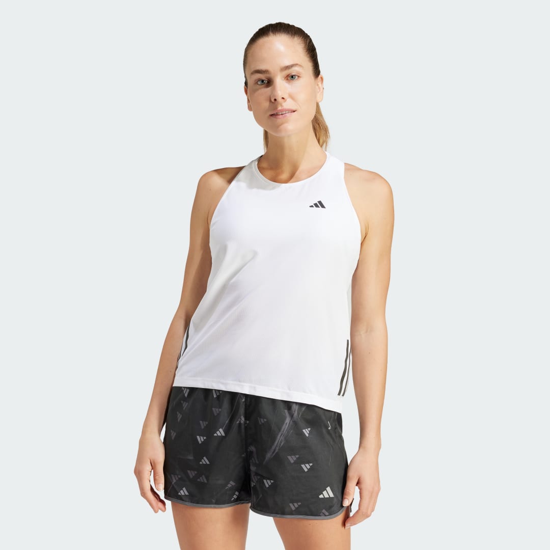 Tanktop adidas Performance Own the Run Top Hvid | IK7441, 1