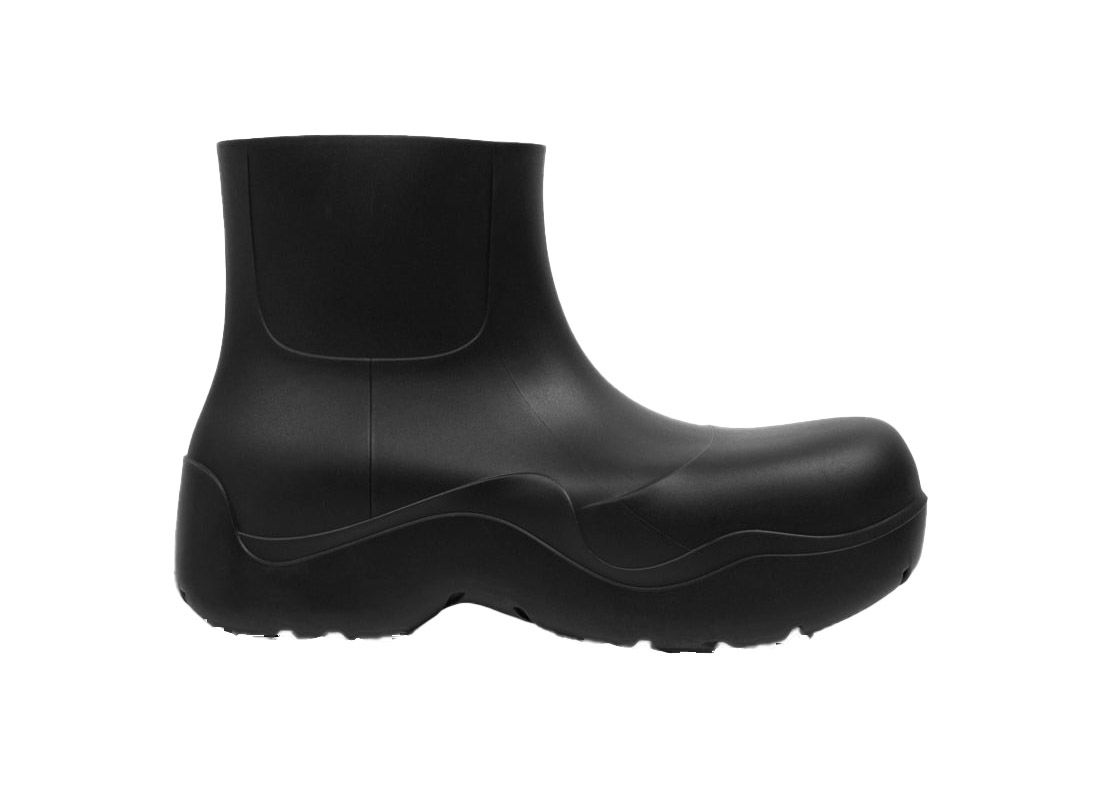Sneakers og sko Bottega Veneta Puddle Camp Black Rubber Boots Sort | 640043 V00P0 3223, 0