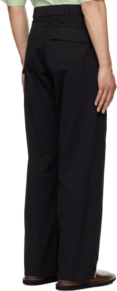 Cargo bukser Marni Marni Confetti Jacquard Cotton Trousers Sort | PUMU0095S1 UTC484, 2