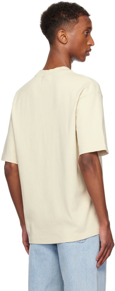 T-shirt Drôle de Monsieur Drôle De Monsieur Classique Slogan T-Shirt Beige | PERM-TS202-CO002-MT, 2