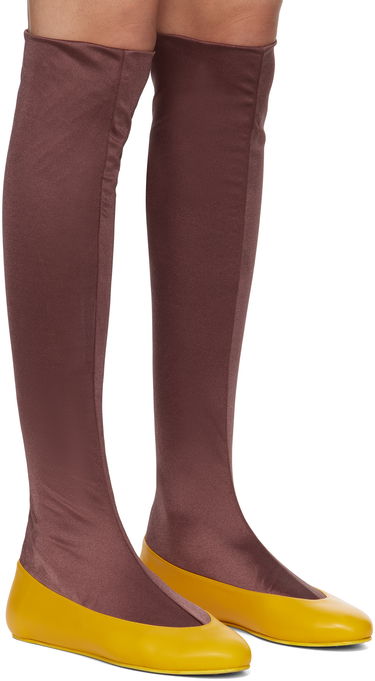 Tøj KIKO KOSTADINOV Kiko Kostadinov Proxima Long Ballerina Flats Brun | KKWSS25FT04-167, 3