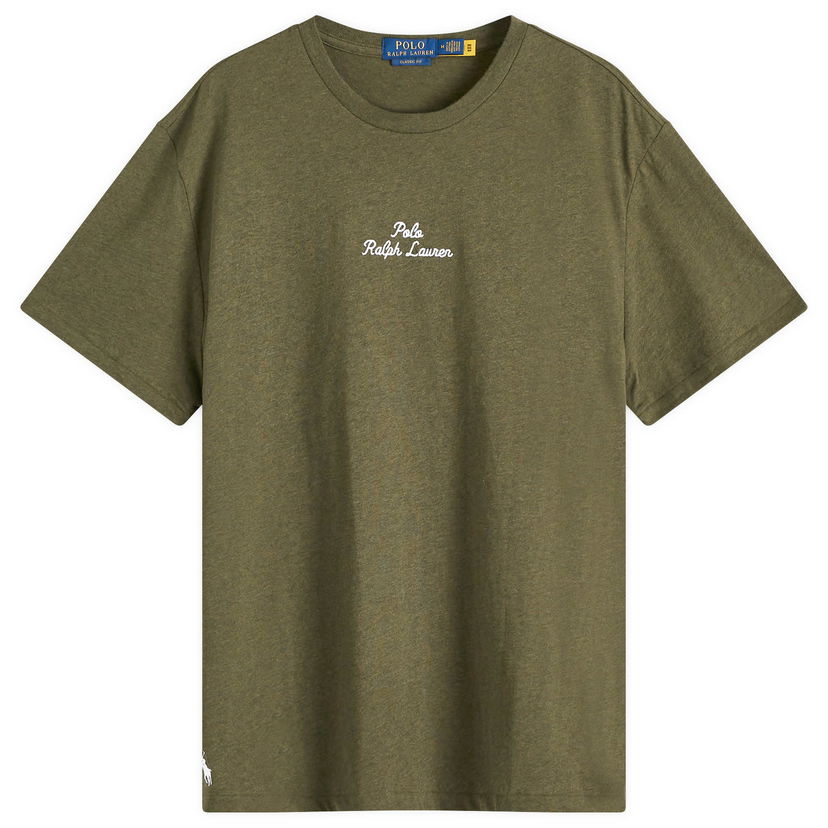 T-shirt Polo by Ralph Lauren Ralph Lauren Classic Fit Embroidered T-Shirt Grøn | 710936585021