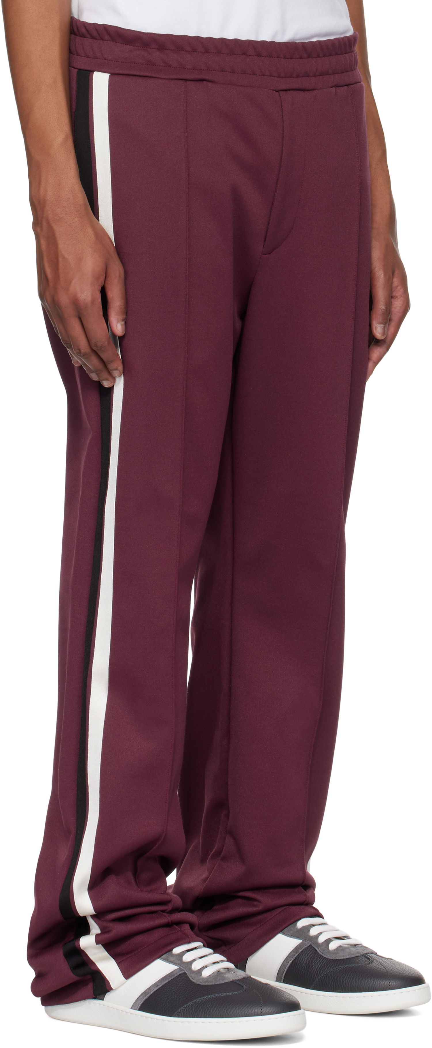 Joggingbukser FERRAGAMO Ferragamo Contrasting Bands Sweatpants Bourgogne | 780782, 1