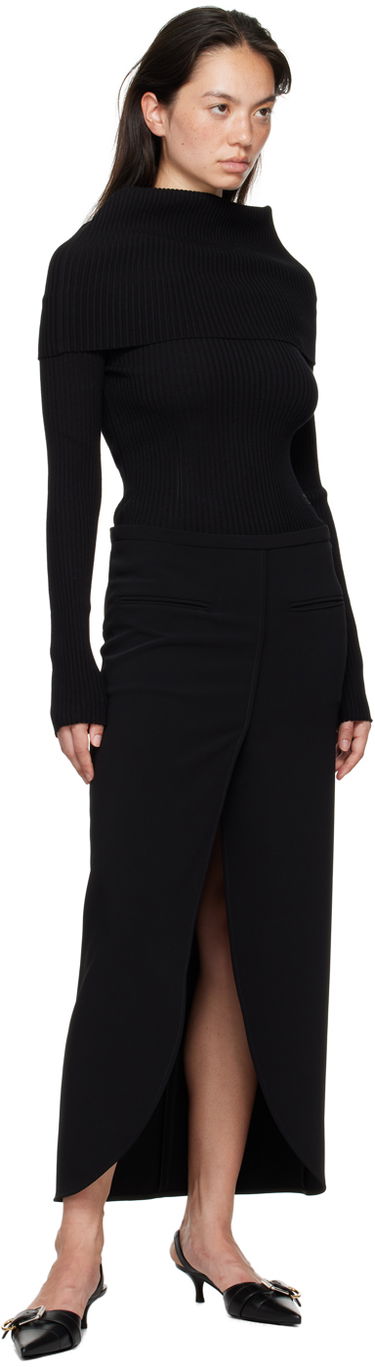 Sweater Courrèges Courrèges Women's Fitted Off Shoulder Sweater Sort | 324MPU189FI0001, 4