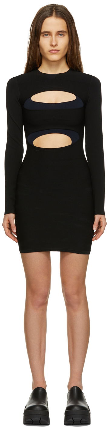 Kjole Dion Lee Dion Lee Double Hosiery Mini Dress Sort | A7536R22