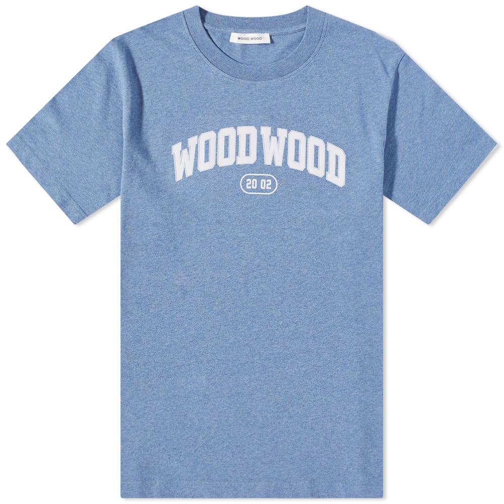 T-shirt WOOD WOOD Bobby Arch Logo Tee Blå | 12235701-2489-7044, 0
