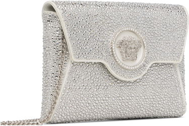 Håndtaske Versace Crystal Embellished Envelope Clutch Bag Hvid | 1003018_1A06487_1W00P, 1