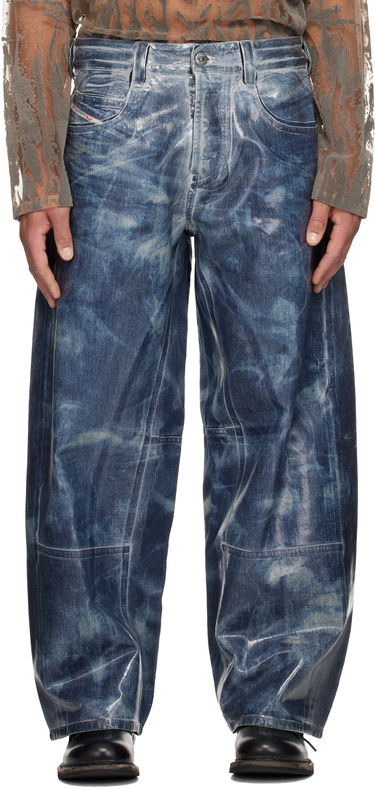 Jeans Diesel 1997 D-Enim-M-Uc-Fsh Wide-Leg Coated Jeans Blå | A21596-007CU-01, 0
