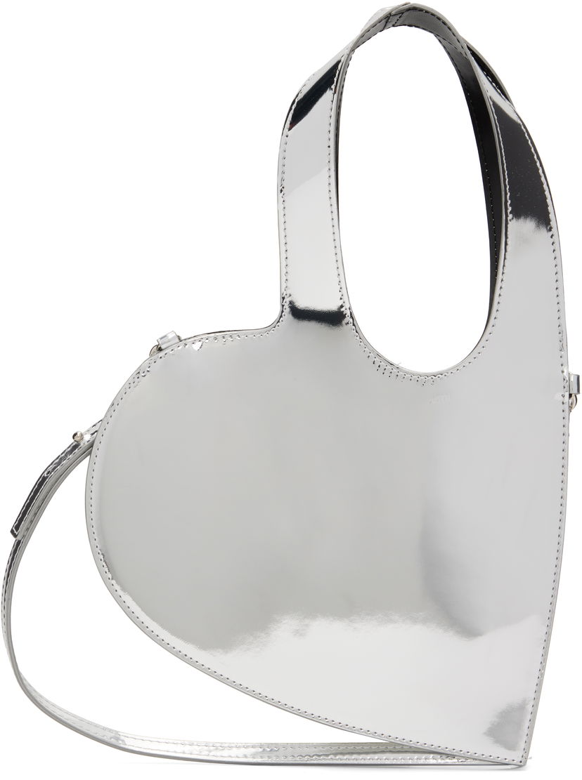 Skuldertaske Coperni Coperni Mirrored Baby Heart Crossbody Bag Metalisk | COPBA93F6005