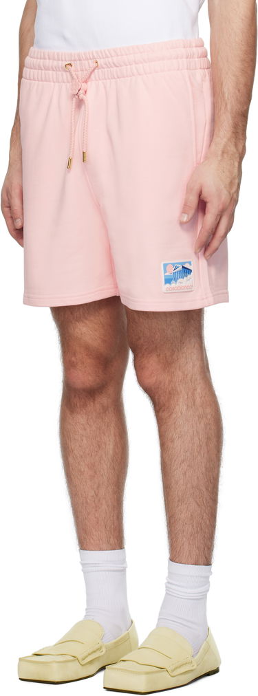 Shorts Casablanca Temple Rubber Patch Shorts Lyserød | MPS25-JTR-003-01, 3