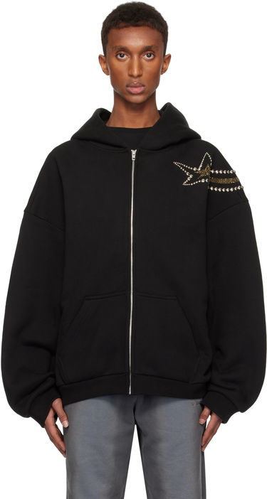 Sweatshirt We11done We11done Meteor Zip Hoodie Sort | WD-TJ3-24-864-U-BK, 0