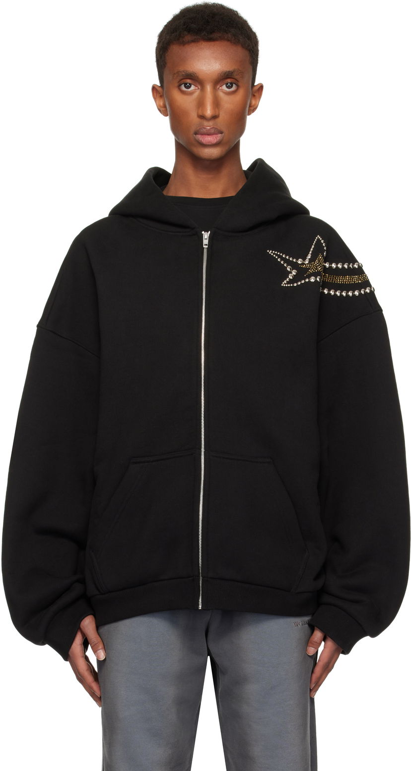 Sweatshirt We11done We11done Meteor Zip Hoodie Sort | WD-TJ3-24-864-U-BK
