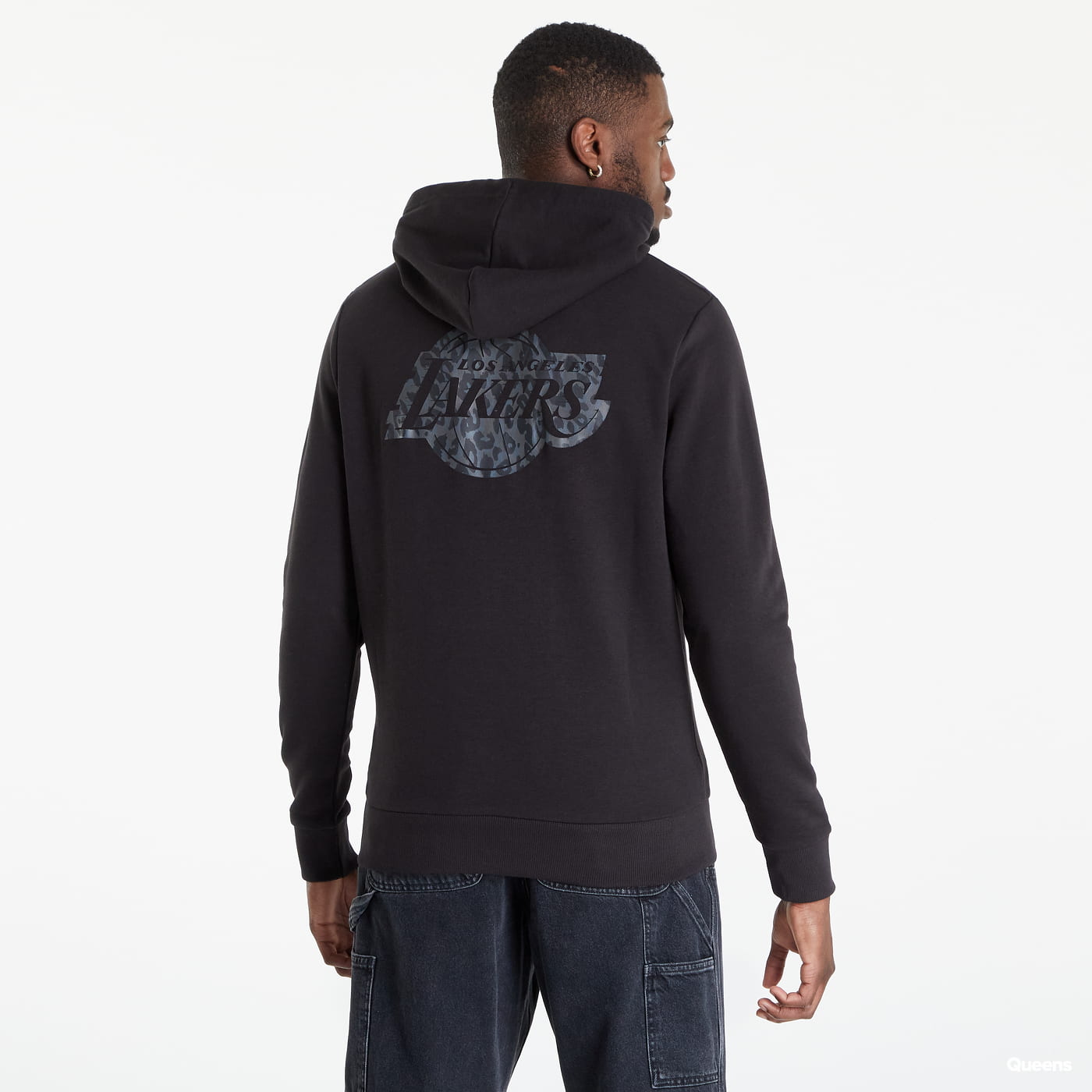 Sweatshirt New Era Seas Infill Lakers Los Angeles Hoodie Sort | 12893088, 1