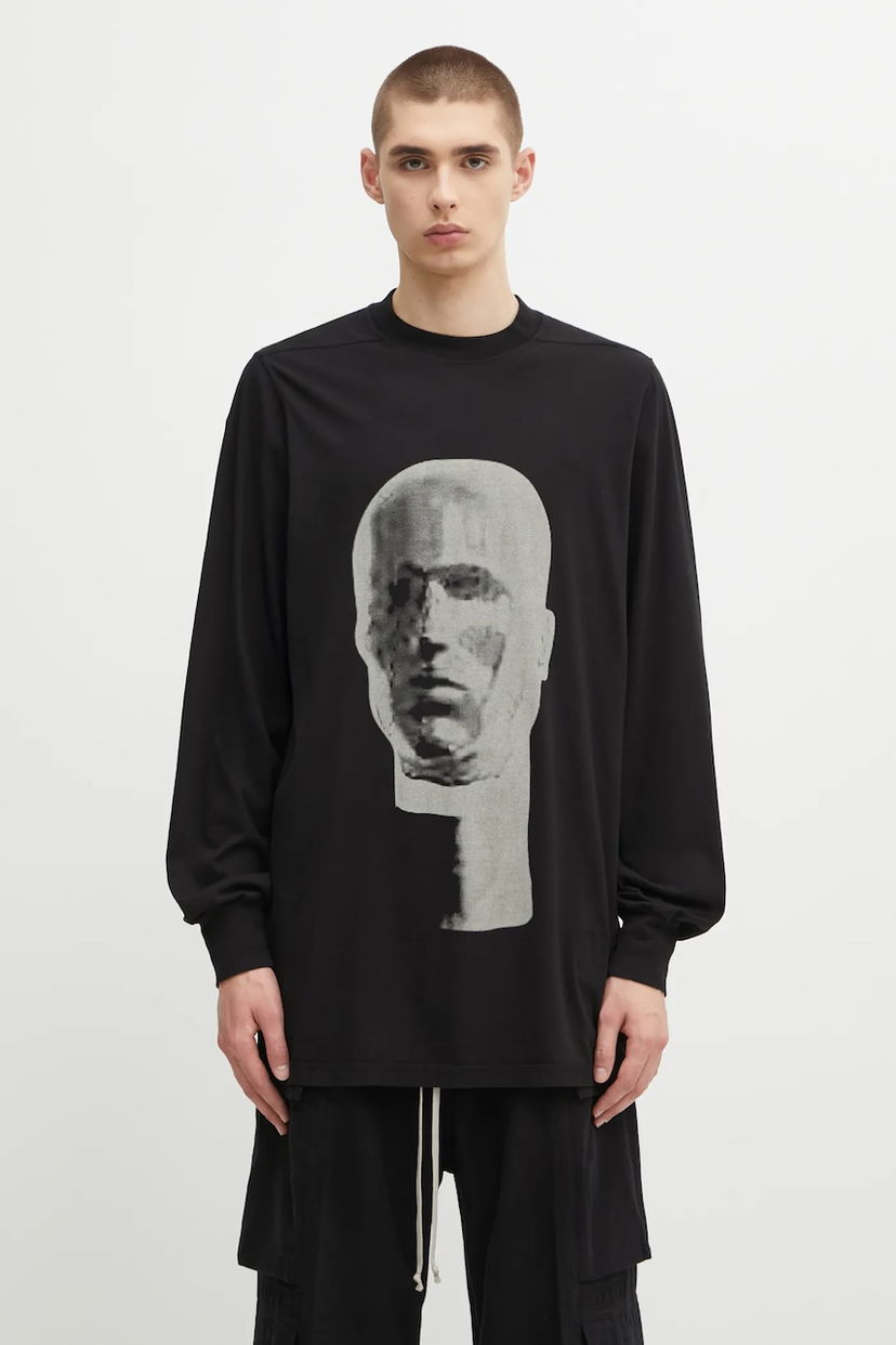 T-shirt Rick Owens Rick Owens DRKSHDW Jumbo Long Sleeve T-Shirt with Print Sort | DU02E7261.RNEP1
