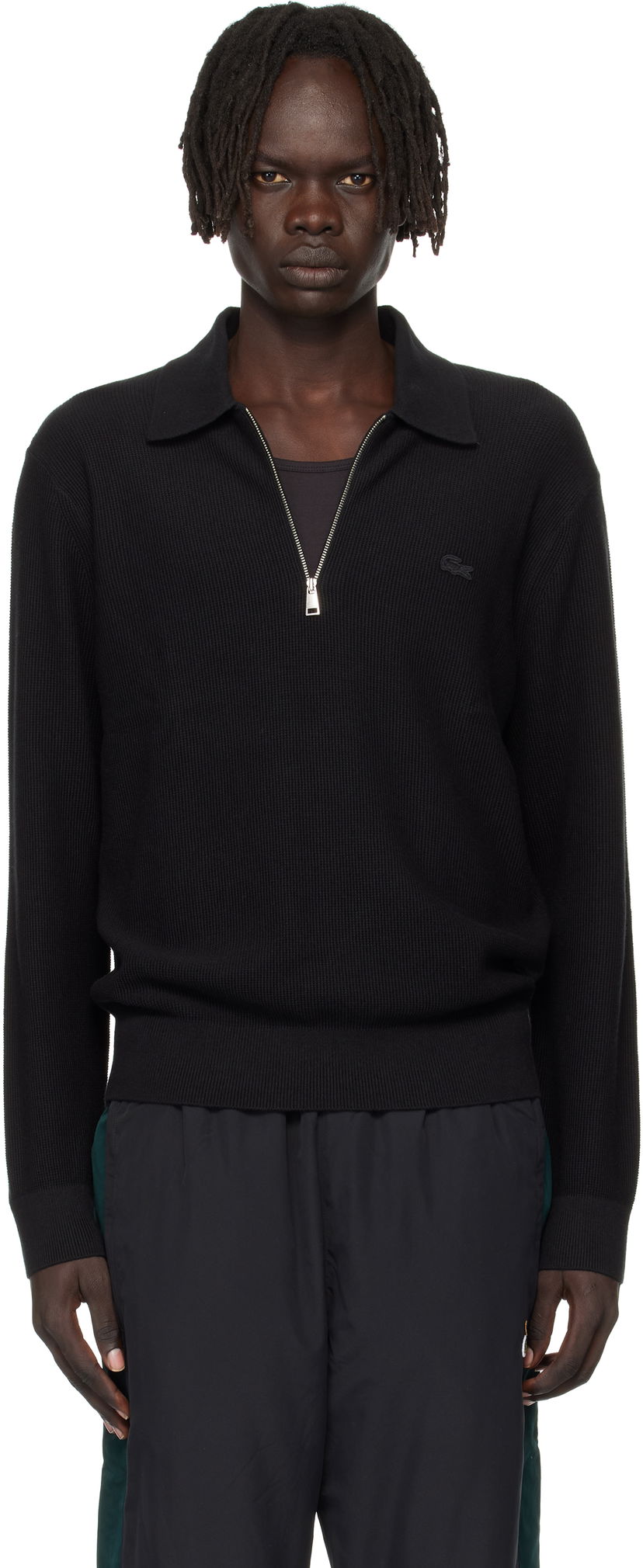 Polo skjorte Lacoste Lacoste Half-Zip Polo Sort | AH5187_031