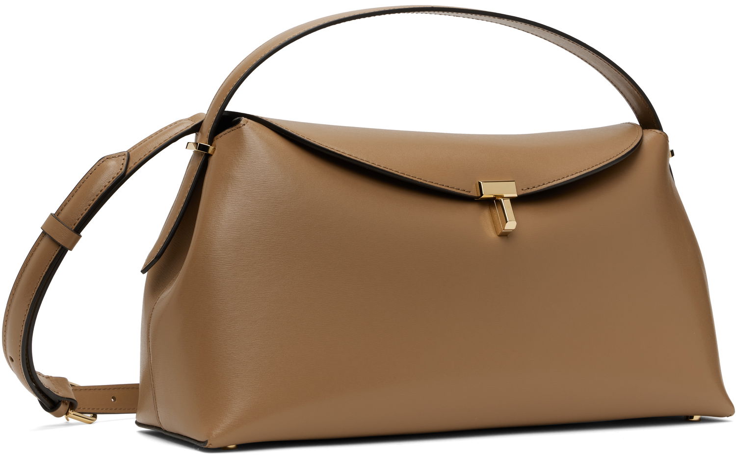 Håndtaske TOTEME TOTEME T-Lock Leather Top Handle Bag Brun | 241-WAL956-LE0025, 1