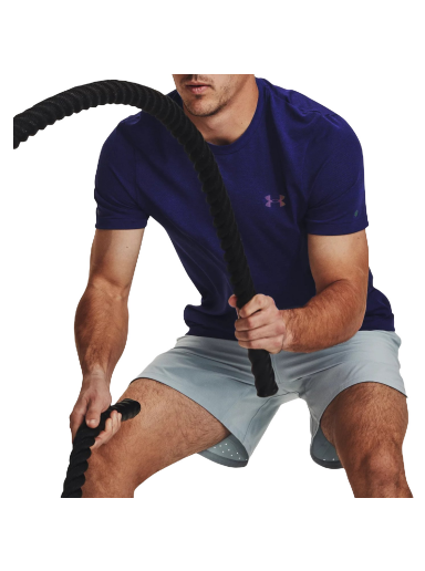 T-shirt Under Armour Rush Seamless Legacy Tee Mørkeblå | 1376781-468