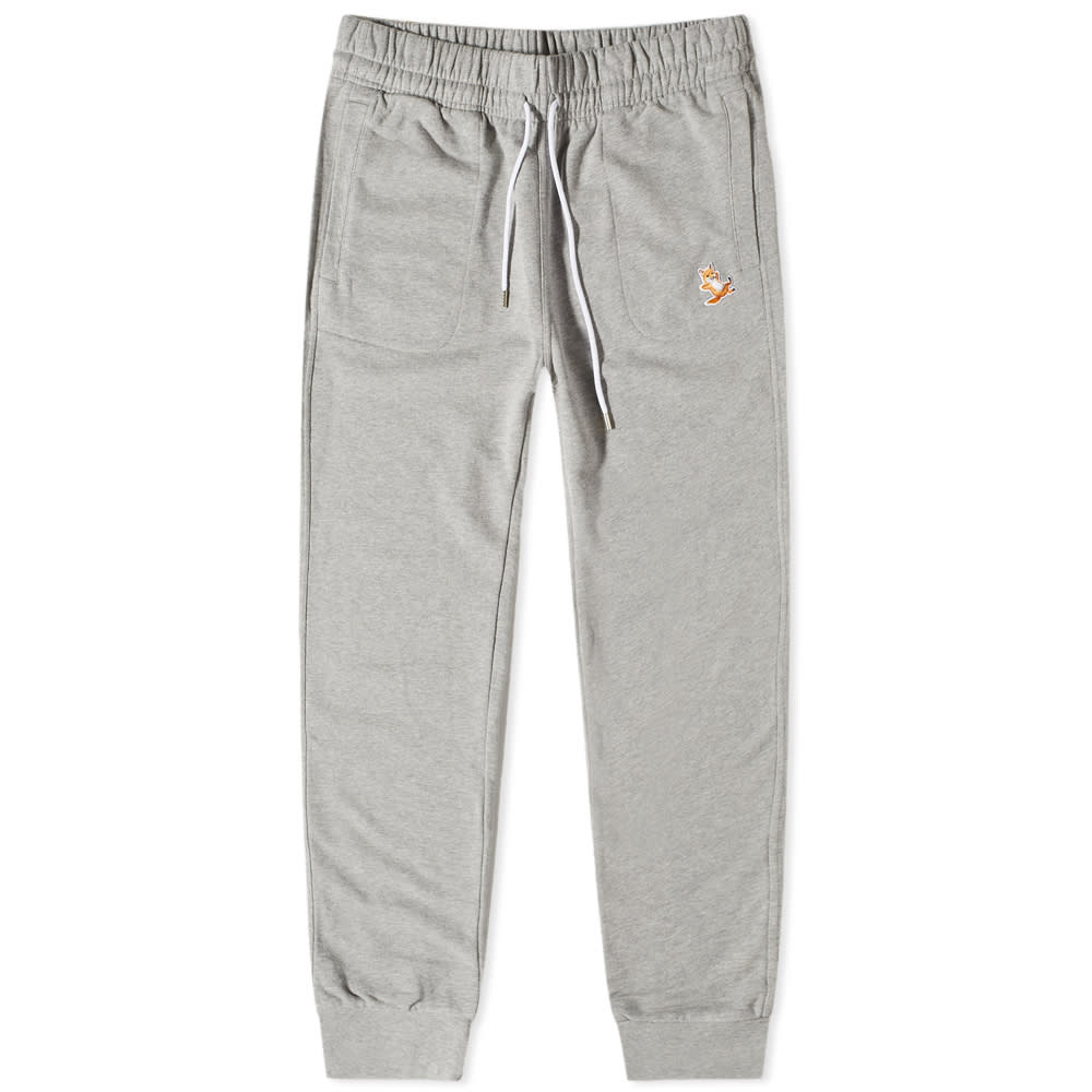 Bukser MAISON KITSUNÉ Maison Kitsune Chillax Fox Patch Classic Jog Pant Grå | IU01308KM0001-H150, 0