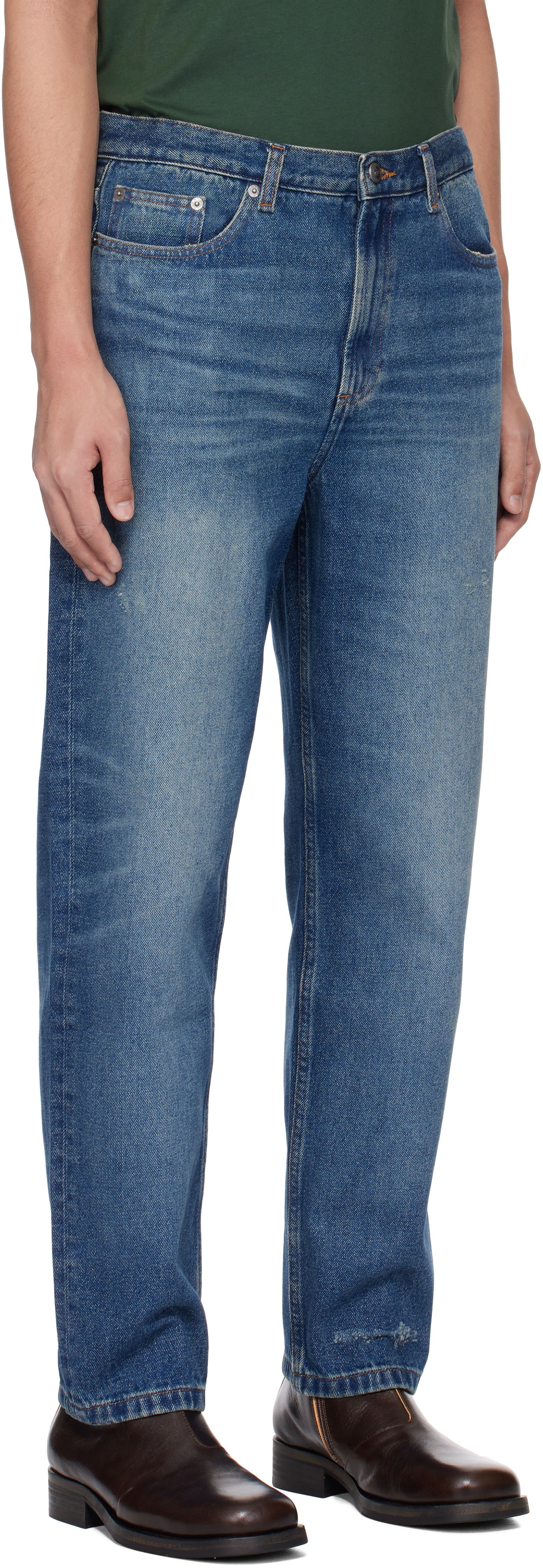 Jeans A.P.C. Martin Straight-Leg Jeans Blå | COHFC-H09121, 1