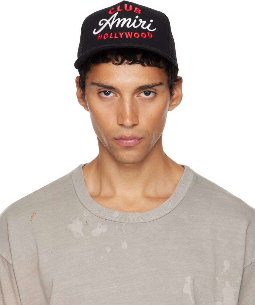 Kasket AMIRI AMIRI 'Club' Trucker Cap Sort | AMHATR1036