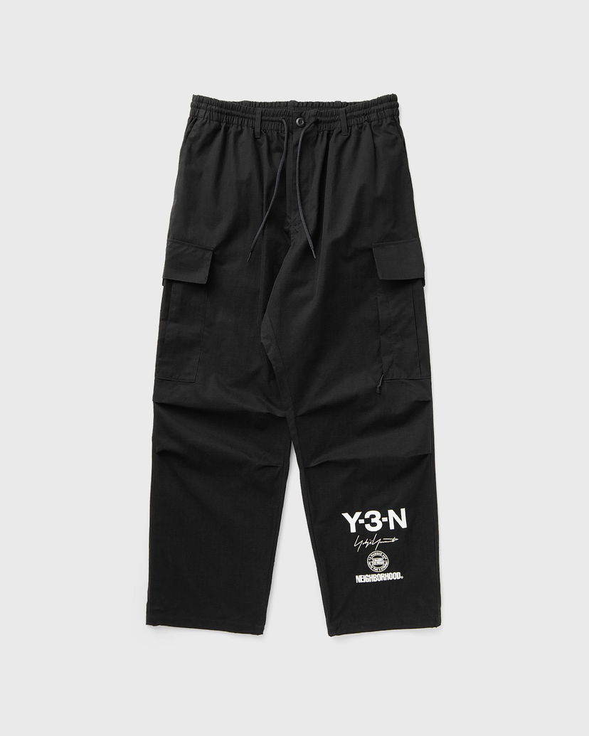 Cargo bukser Y-3 Y-3-N Yohji Yamamoto NEIGHBORHOOD Relaxed Fit Drawstring Multi-Pocket Cargo Pants Sort | JW7003