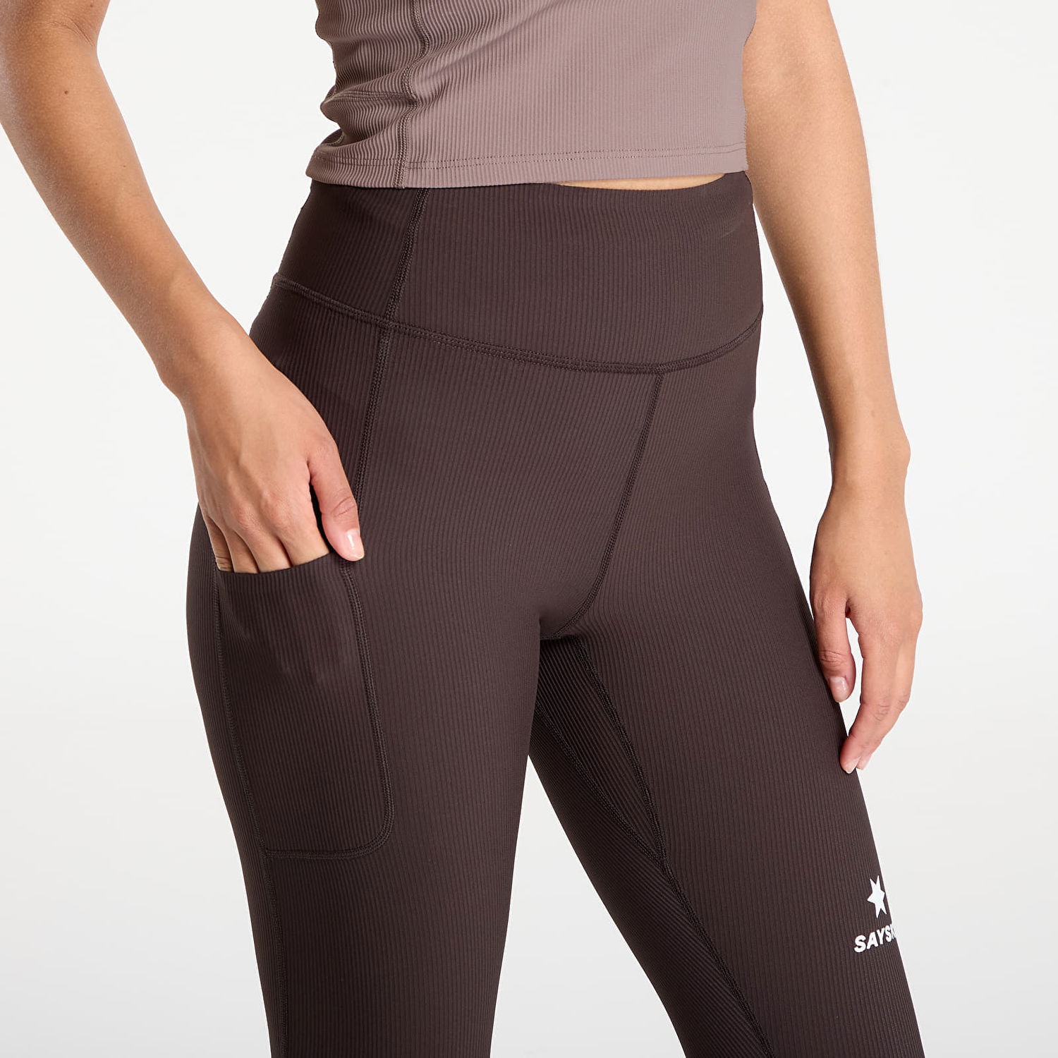 Leggings Saysky SAYSKY Combat+ Rib Long Tights Brun | OWRLT21C712, 1