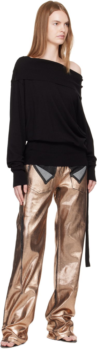 Sweater Ottolinger Ottolinger Upside Down Knit Sweater Sort | 107-104807-01, 3