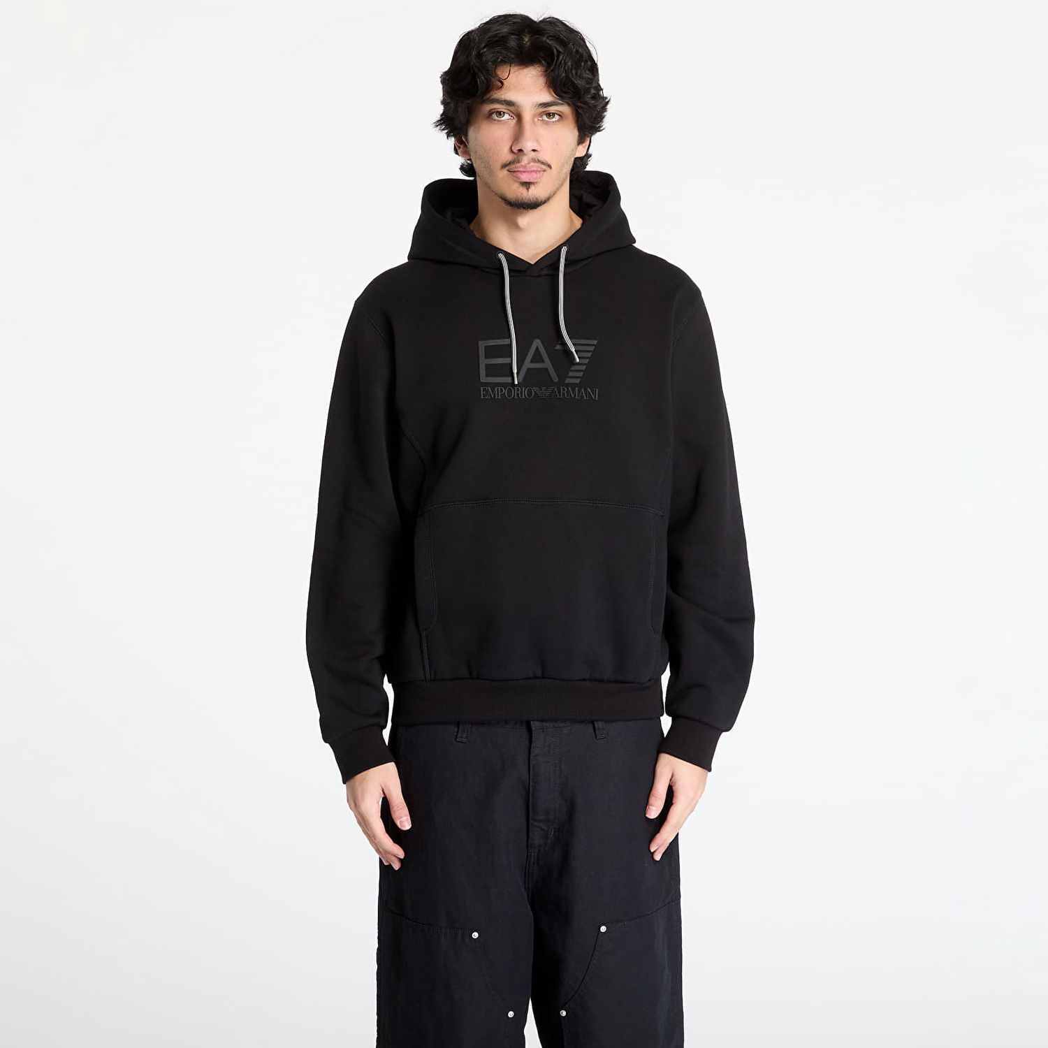 Sweatshirt Emporio Armani EA7 Emporio Armani Train Visibility Hoodie Sort | 7M000240AF10377, 0