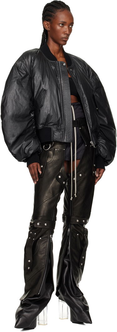 Bukser Rick Owens Concordians Leo Prothmann Edition Chaps Leather Trousers Sort | RO02E4436 LNV, 3
