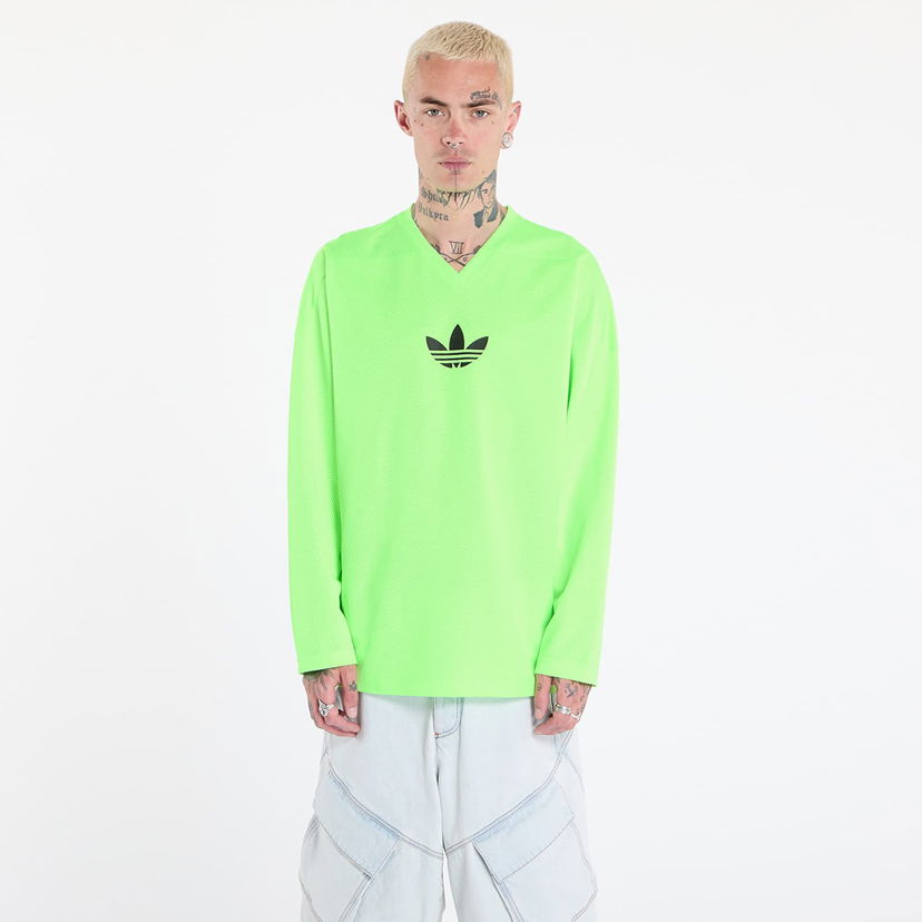 T-shirt adidas Originals Adicolor Mesh Long Sleeve Tee Grøn | JW8379