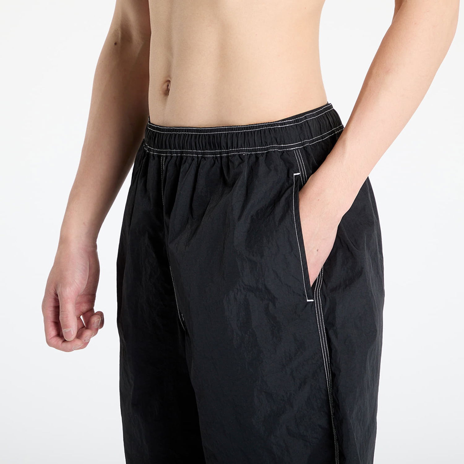 Shorts Awake NY Awake NY Classic Logo Swim Trunks Sort | AWK-SU25-SH003-BLK, 1