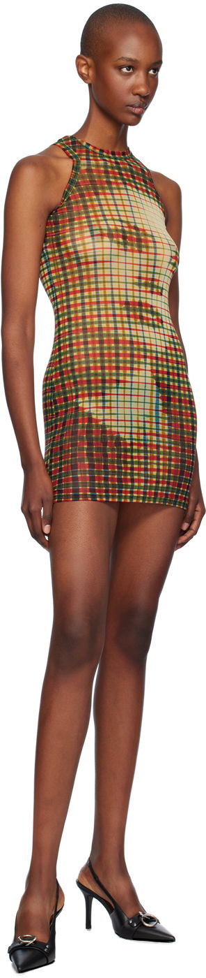 Kjole Jean Paul Gaultier Jean Paul Gaultier Tartan Face Print Mini Dress Flerfarvet | 24/31-F-RO273-T563-95105030, 3