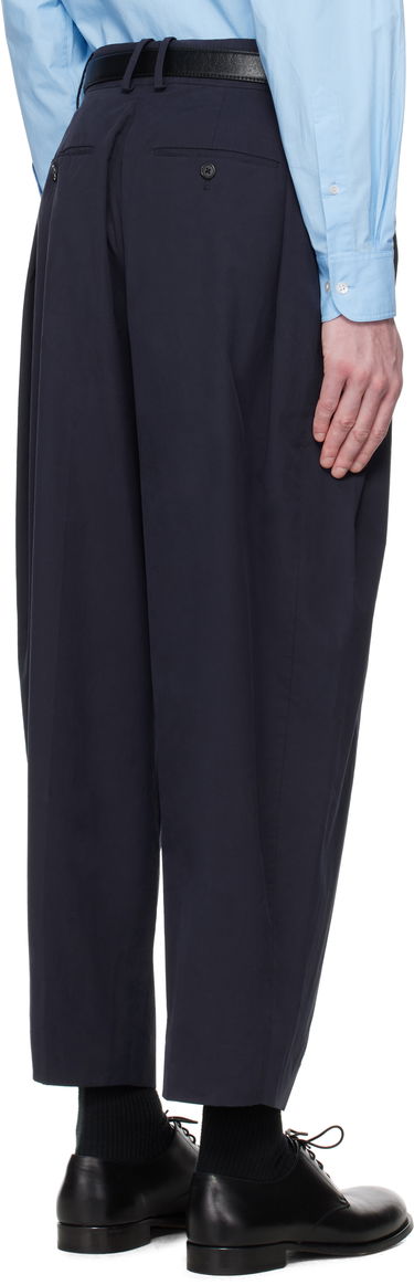 Bukser The Row The Row Dyon Pleated Trousers Mørkeblå | 937-W3897, 2