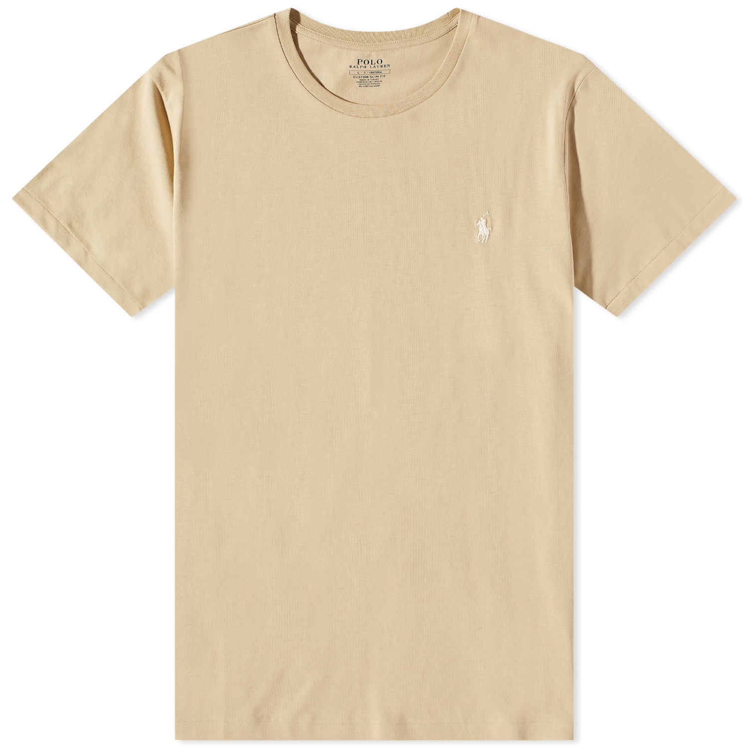 T-shirt Polo by Ralph Lauren Custom Fit Tee Beige | 710671438294, 0
