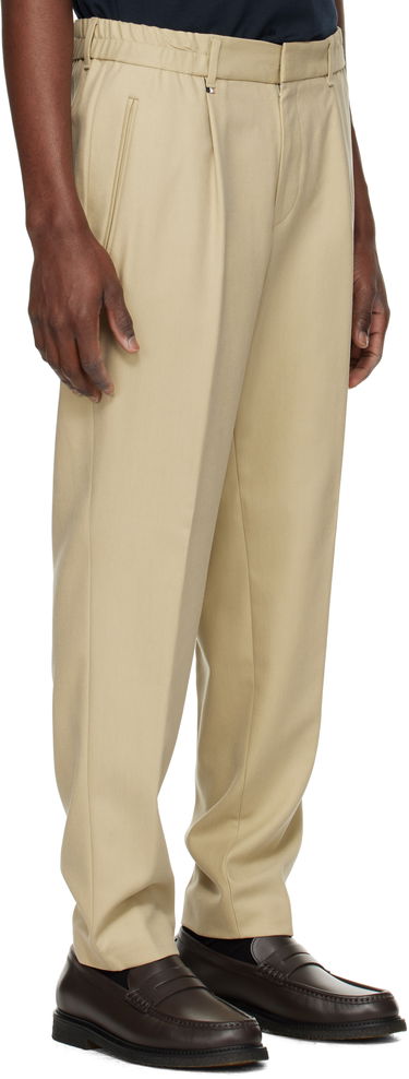 Bukser BOSS BOSS Pleated Trousers Beige | 50534995, 1