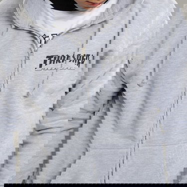 Sweatshirt Thrasher Magazine Logo Zip Hoody Grå | 114123, 2