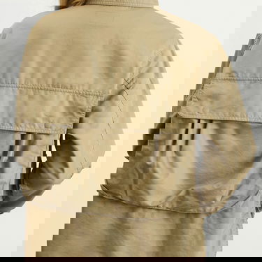 Jakke BEAMS Chambray Gabardine Short Fishing Jacket Beige | 1318-0412-120-20, 5