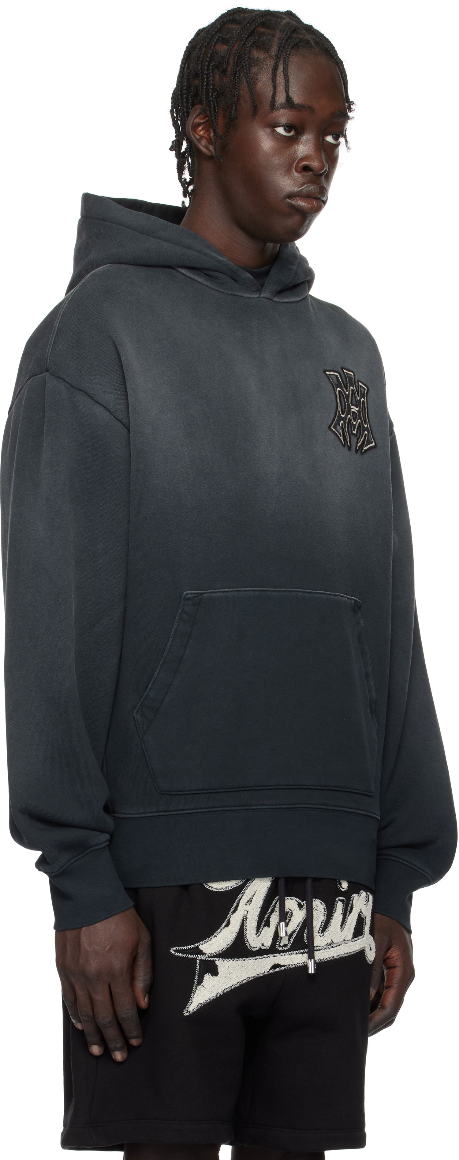 Sweatshirt AMIRI 'MA' Hollywood Oversized Hoodie Sort | AMJYHD1082, 1