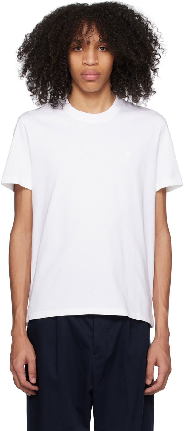 T-shirt AMI T-Shirt Hvid | UTS022.726, 0
