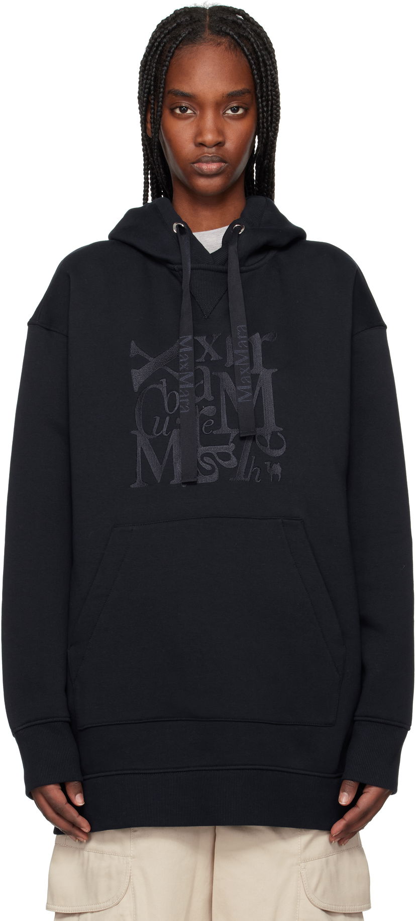 Sweatshirt Max Mara Max Mara Musa Hoodie Sort | 2519921011600