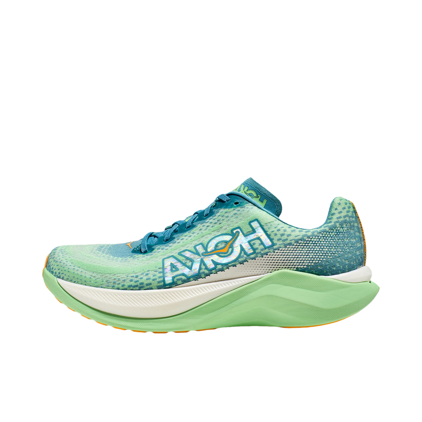 Løbe Hoka One One Mach X Ocean Mist Lime Turkis | 1141450-OMLG