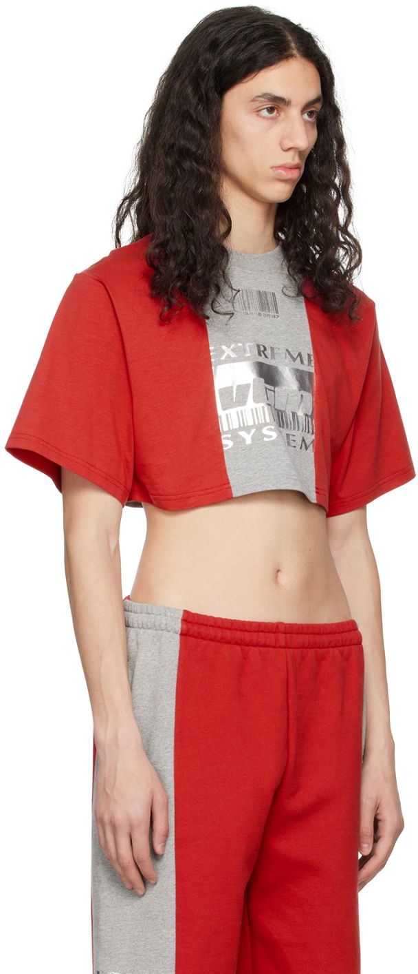 Crop top VETEMENTS 'Extreme System' Crop T-Shirt Rød | VL16TR600R, 1